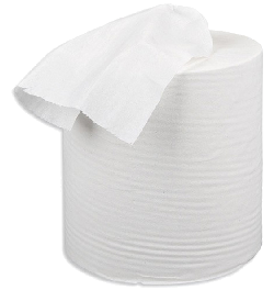 White Centrefeed Wiping Rolls 6 x 150m 2ply